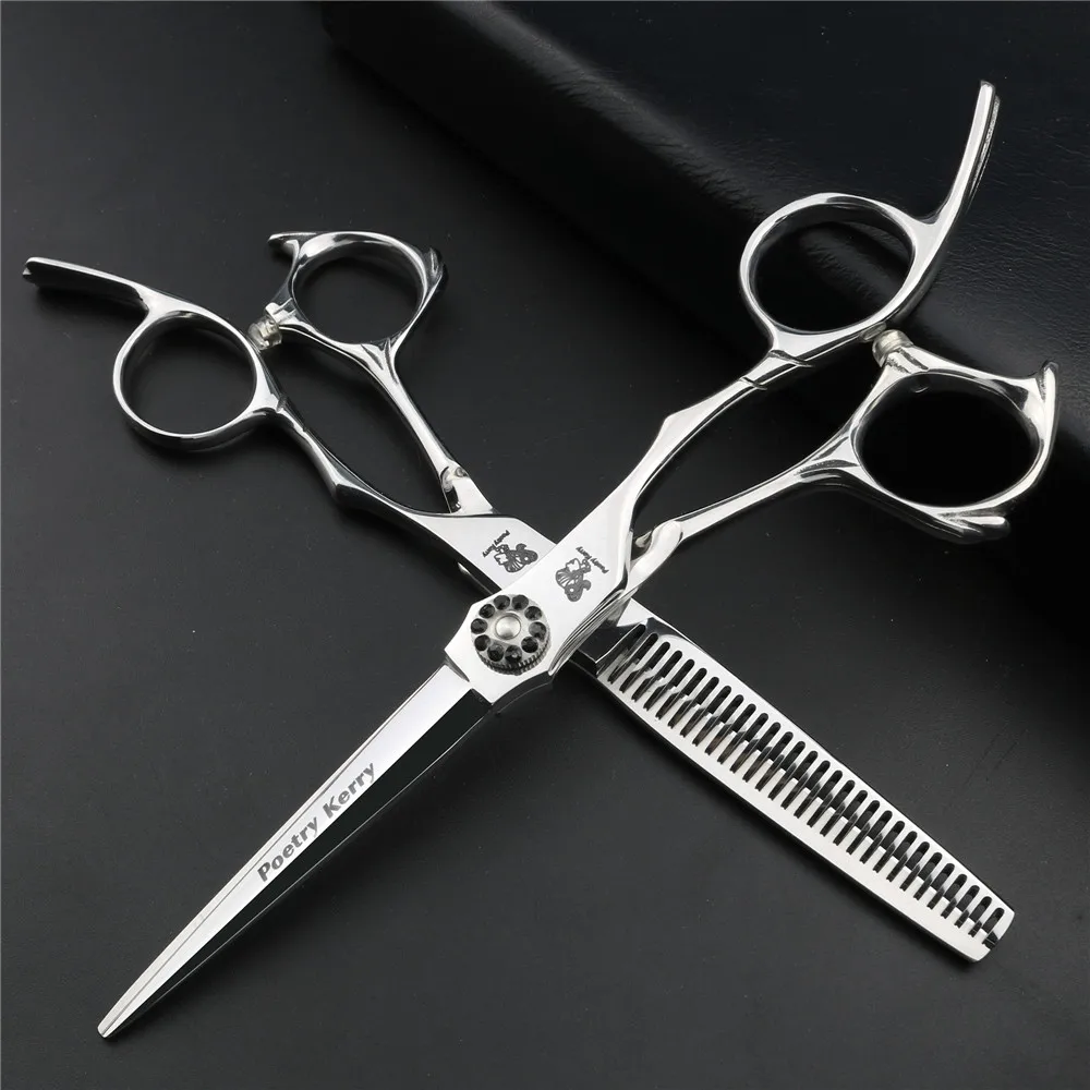 Старший Профессиональный Парикмахерские ножницы 440C стали салонная укладка парикмахерские инструменты 6 дюймов японская Парикмахерская