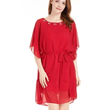 2019 de vestidos tamanho vestido mujer verano pará como mulheres Metade vestido de chiffon