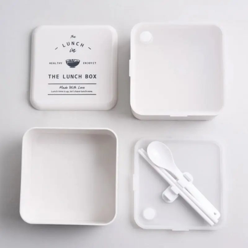 Материал не вредит здоровью Ланч-бокс 2 слоя коробки для обедов бенто микроволновая посуда контейнер для хранения еды Ланчбокс