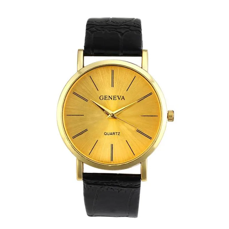 Women's watches brand fashion ladies watch Geneva Women Faux Leather Analog Quartz Wrist Watch clock Relogio feminino M03 (3)
