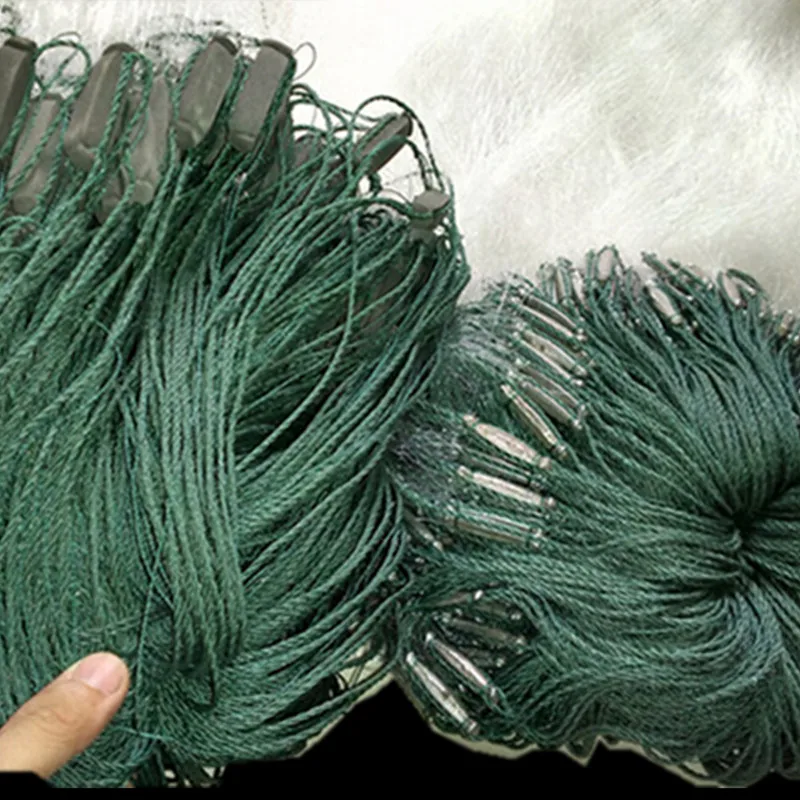 Rapids water quality drift net H2*L130M 3 layer 3cm mesh sink net fish trap sticky fishing net outdoor pesca fishing network