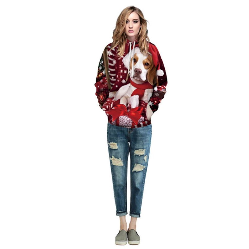 Zogaa 2019 Men and Women Cute Casual Relaxing Christmas Series Pulse Enthusiasts Print Hooded Sweatshirt Couple Jumpsuit Zogaa 2019 Men and Women Cute Casual Relaxing Christmas Series Pulse Enthusiasts Print Hooded Sweatshirt Couple Jumpsuit