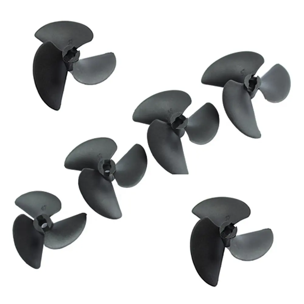 

New 1 Set 3 Blade Nylon Propeller P1.4 Dia 47mm 52mm 55mm 57mm For 3/16 Shaft RC Boat