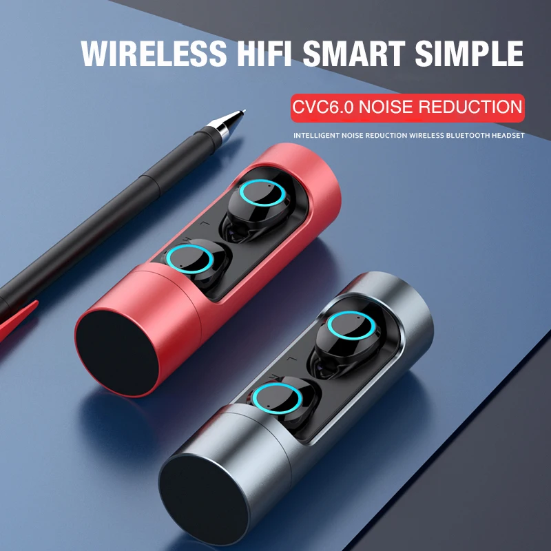 

Vwar Touch Control TWS True 5.0 Bluetooth Earphone Earbuds Earpiece Mini Stereo Mic Wireless Earbuds For Apple iPhone X samsung