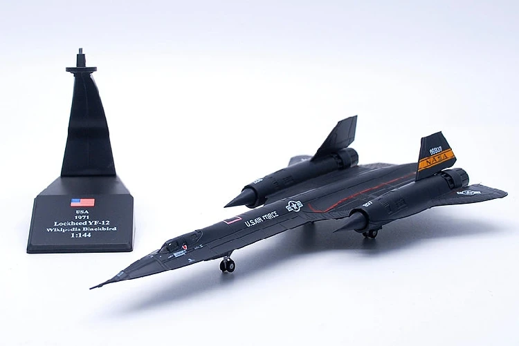 

Static Alloy 1:144 NASA Aircraft Simulation Model SR71 Decoration Model