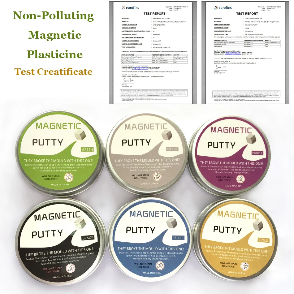 DIY Stress Relief Playdough Toy Magnetic Slime Polymer Clay Intelligent Rubber Magnet Plasticine Mud Magic Hand Putty Kids Gift DIY Stress Relief Playdough Toy Magnetic Slime Polymer Clay Intelligent Rubber Magnet Plasticine Mud Magic Hand Putty Kids Gift