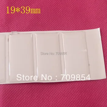 

free shipping!!! 100pcs/lot 19*39mm Rectangle Clear Epoxy Resin Sticker fit Cameo Setting jewelry findings