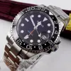 40mm Parnis black dial Automatic Watch GMT Movement Mechanical Watches with Metal Strap Men's Gift Relogio Masculino ► Photo 1/6