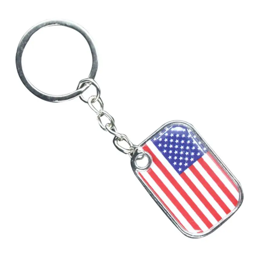 

Flag Accessories Keychain Coin Purse Bag Metal Key Ring Car Key Pendant 5.25