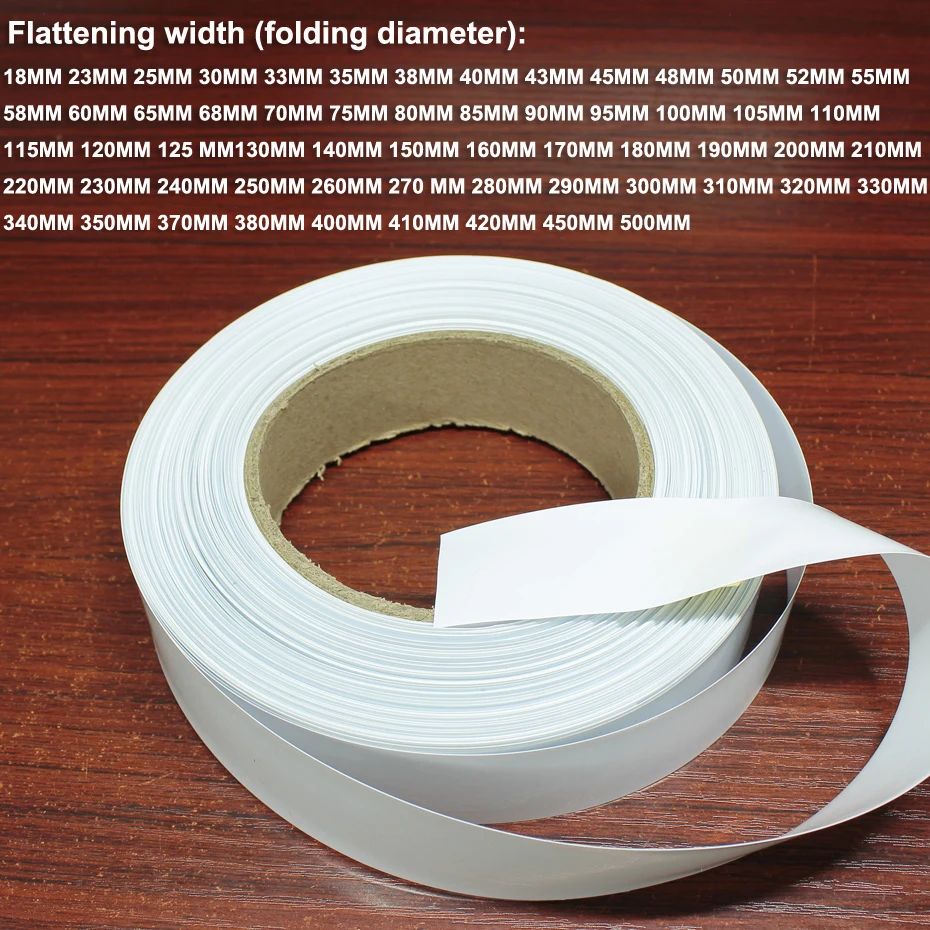 

1kg Battery Heat Shrinkable Sleeve PVC Plastic Shrink Film Battery DIY Replacement Package Insulating Sleeve Film