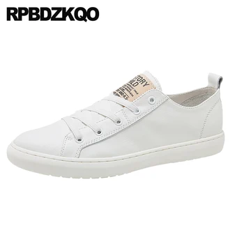 

trainers sneakers real leather white designer shoes men luxury 2019 runway flats brand skate Italy casual custom genuine italian