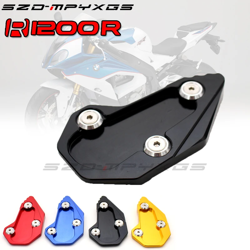

Motorcycle Kickstand Foot Side Stand Extension Pad Support Plate For BMW R1200R R1200RS 2015 2016 2017 2018