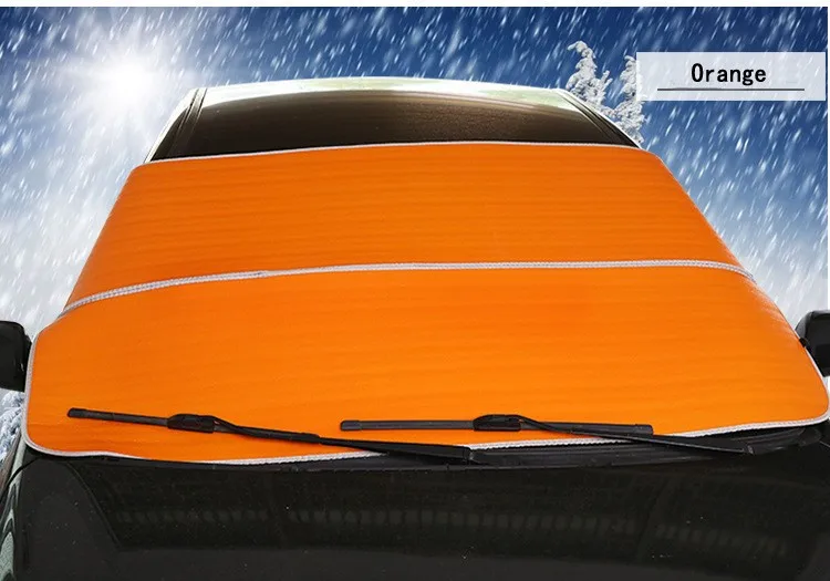 Защита от солнца на лобовое стекло автомобиля, авто-Стайлинг, защита от снега, защита от солнца, водонепроницаемый чехол, новые аксессуары для экстерьера автомобиля - Цвет: Orange