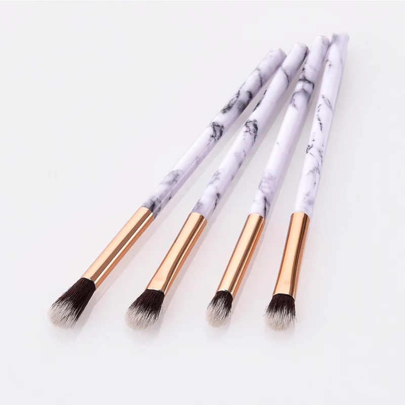 

4 Pcs Women Marble Texture Makeup Brushes Marbling Handle Eyeshadow Brush Powder Blending Concealer Make-Up Cosmetic Brush Tool