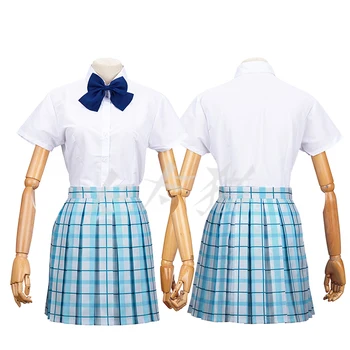 

[Stock]HOT Movie Koe no Katachi Nishimiya Syouko JK School Girl Uniform +Wig+Socks Full set cosplay costume S-XL Free shipping