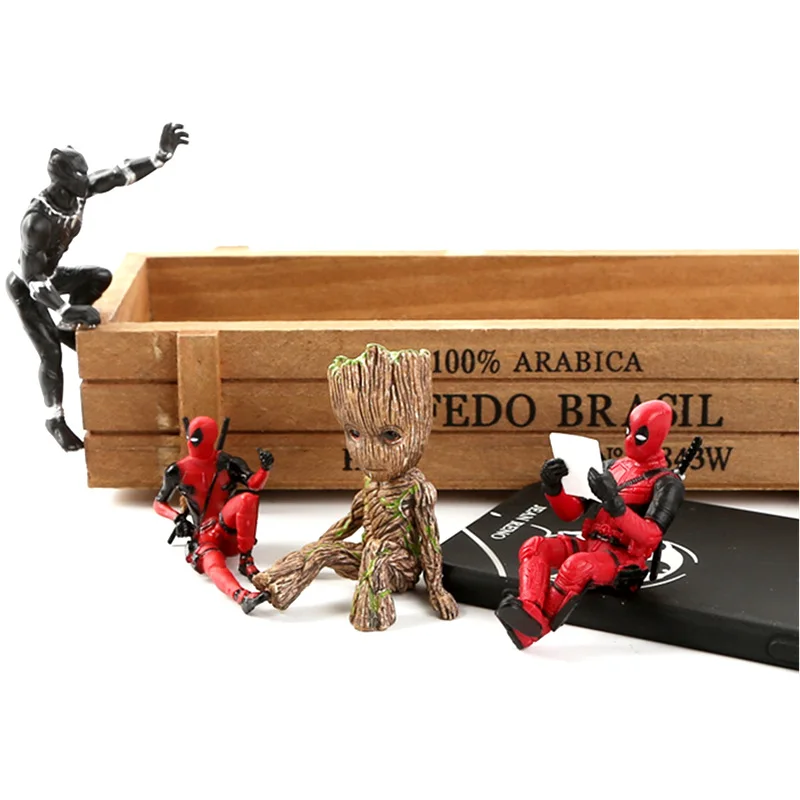 Disney Marvel X-Men Deadpool 2 Groot Action Figure PVC Model Collection Toys Anime Mini Doll Decoration Figurine model Kids Gift