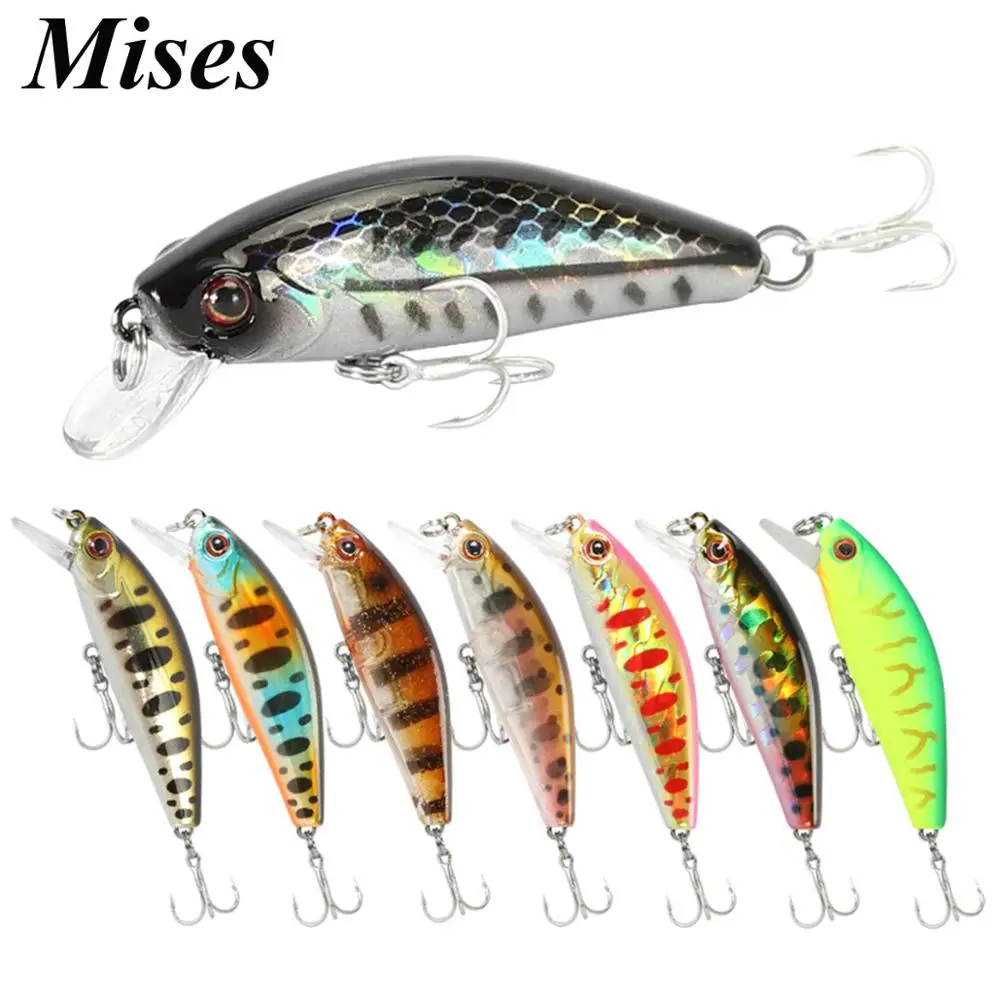

Mises 5.5cm 6.5g Ten Colors Long Shot Sinking Bionic Minnow Lure Artificial Bait Hard Bait Fishing Lure Fishing Tackles