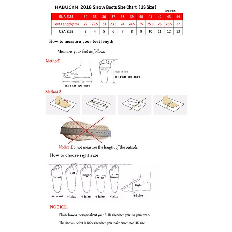 HABUCKN/Новинка; высококачественные водонепроницаемые классические зимние сапоги; женские сапоги из натуральной кожи на меху; модные теплые зимние сапоги; американские размеры 3-13