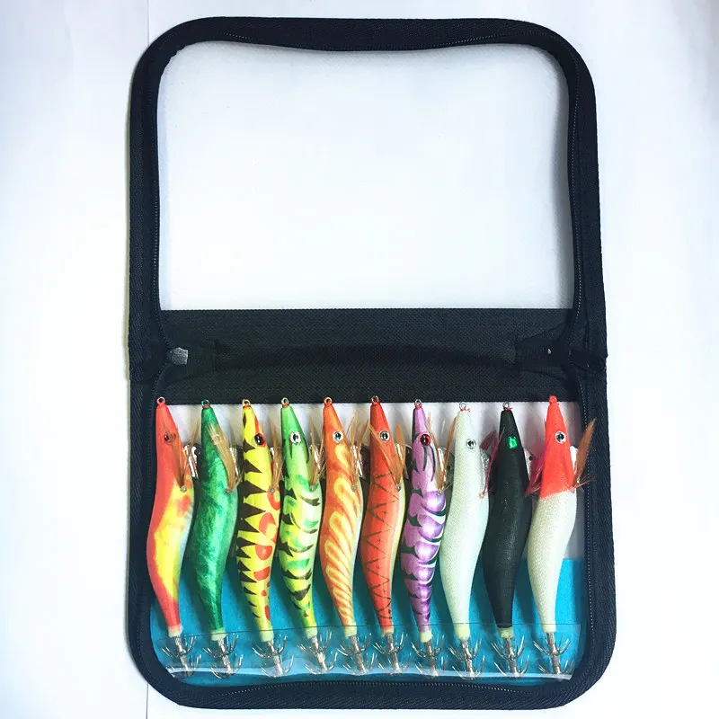 10 шт. набор рыболовной приманки 13 5 см 20 г кальмарные Джиги 3 # крючок деревянные