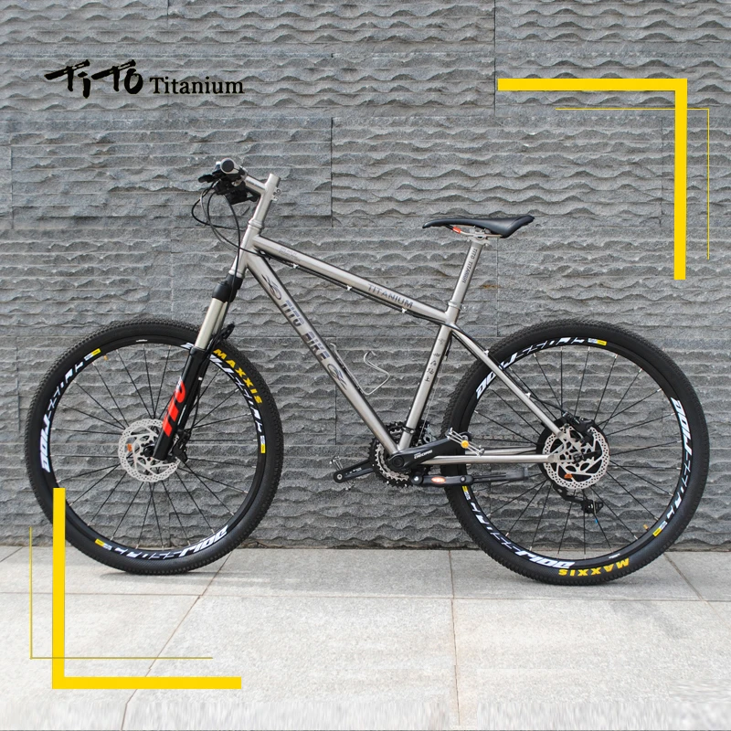 TiTo титановый сплав MTB велосипед 26 27,5 колесная M610 костюмы 30 скоростей Сверхлегкий 11,93 кг титановый велосипед