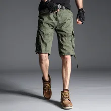 GEJIAN лето хлопок пять очков шорты мужские комбинезоны спортивные мужские шорты Твердые карманы талии бермуды Masculino Sepodenki MesKie