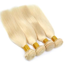 Rucycat бразильские волосы remy плетение пучки прямые волосы блонд человеческие волосы переплетение 613 пучков 3/4 шт волосы для наращивания