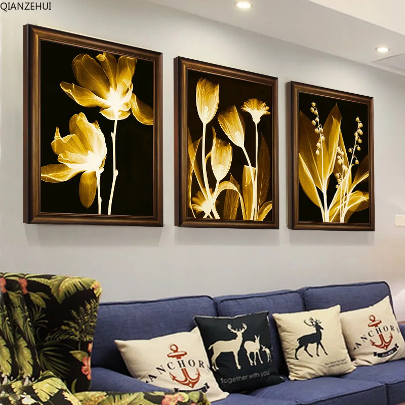 

DIY Diamond Embroidery,Round Diamond Modern European fresh triptych Full rhinestone Diamond painting cross stitch,needlework