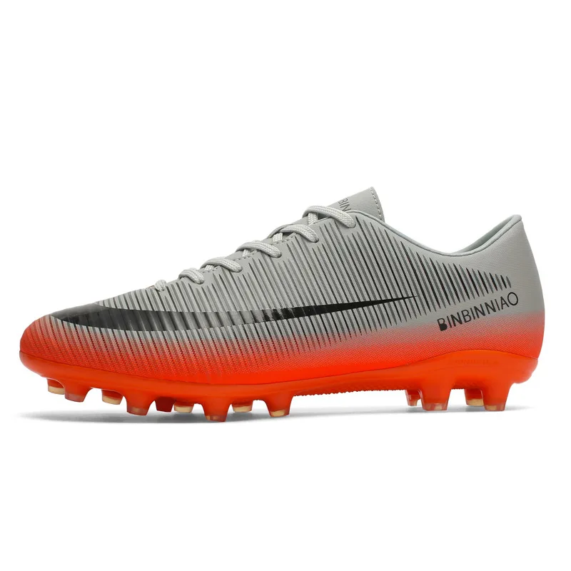 BOOMING Adult Soccer Shoes Men Boy Football Boots High Ankle Kids Professional Training Sport Sneakers Size 35-44  (15)