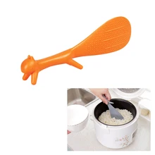 MOSEKO 1 шт. мультяшная белка ложка для риса с антипригарным покрытием, лопатка для риса, крем, ложка для суши, кухонные принадлежности