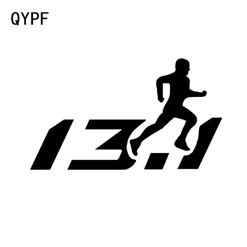 QYPF 13 9*8 1 см интересная дюймовая полумарафонская дорожка наклейка для бега черный