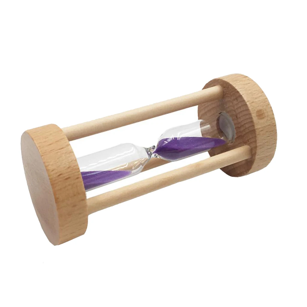 1Pcs 3minutes Wooden Frame Colorful Hourglass Sandglass Sand Clock Timers Kitchen Egg Cooking Timer Counts Watch