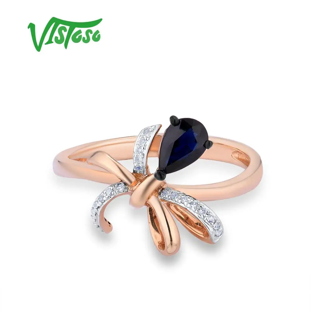 Vistoso anéis de ouro para mulher genuíno