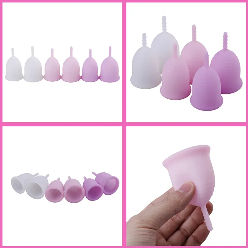 Women Menstrual Cup Feminine Hygiene Medical Silicone Cup Menstrual Reusable Lady Cup Menstrual Pads