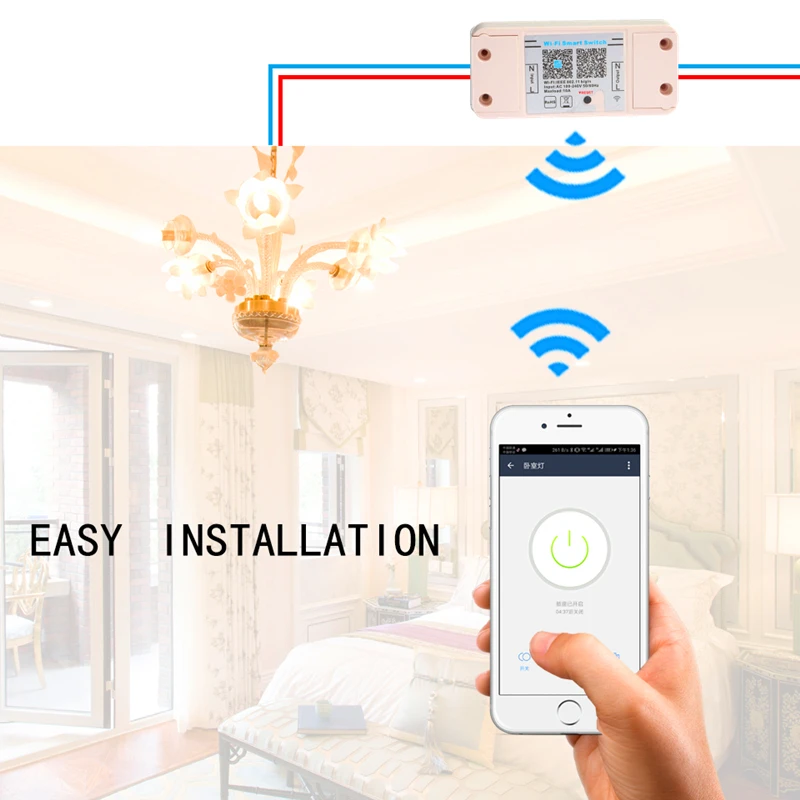 Новое поступление Magic Home Smart Bluetooth WiFi переключатель контроллер AC 100 В-240 В 10A IOS Android приложение всветодио дный кл/выкл таймер светодиодный