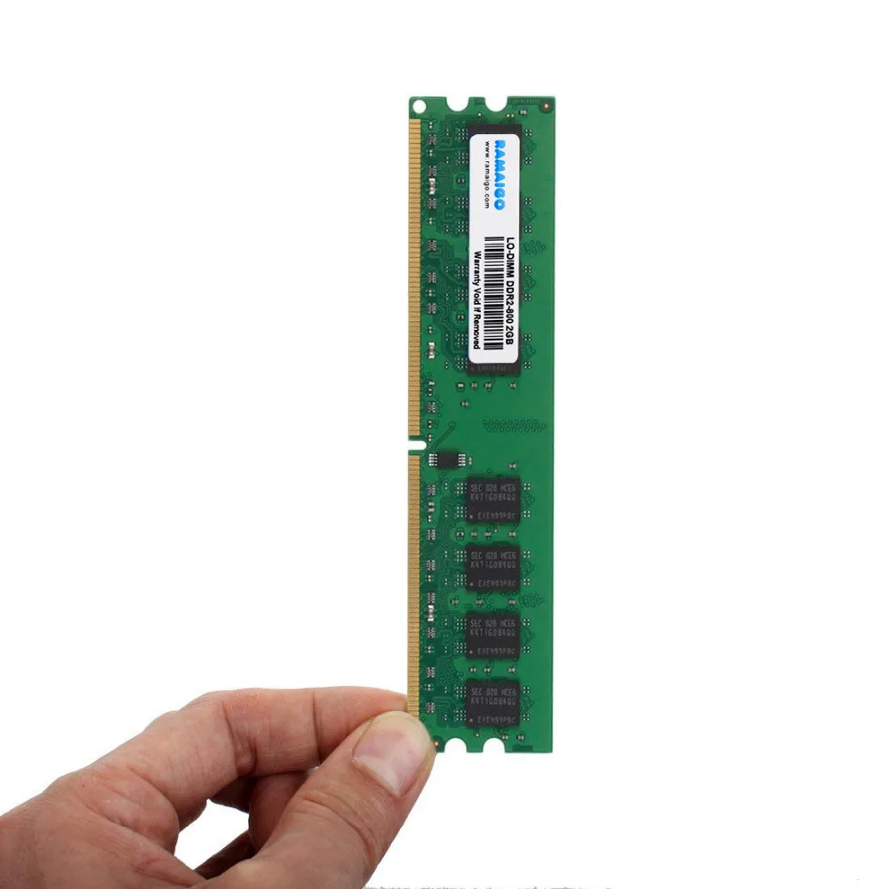 

RAMAIGO 2GB 4GB DDR2 2G Ram 800Mhz PC2-6400U Ram 667MHZ 1.8V CL6 Desktop Memory RAMs all DDR2 desktop computer