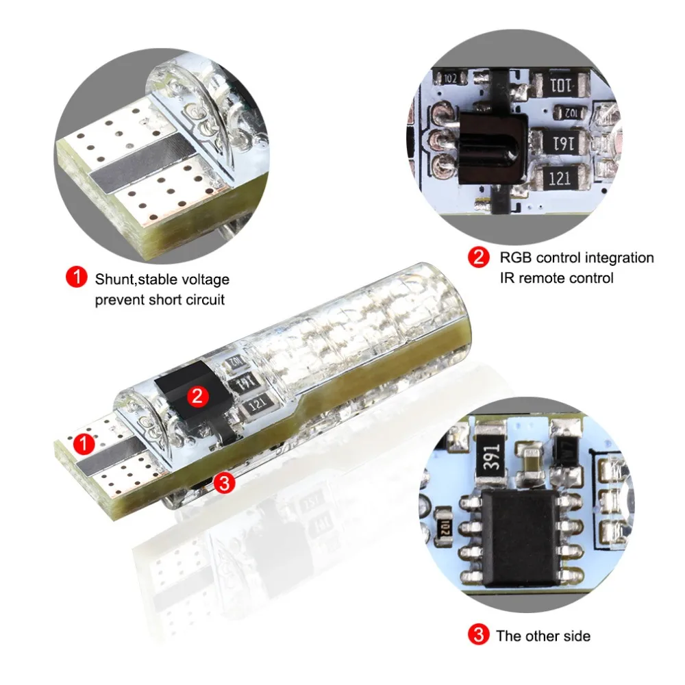 t10 w5w 5050 remote control