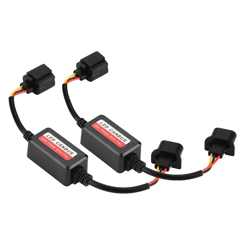 2pcs H13 Car LED Headlight Decoder Anti-Flicker Flash Error Canceler wires for lighting cars Accessories | Автомобили и мотоциклы