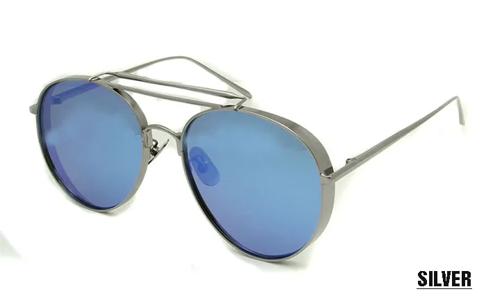 SORBERN роскошный Мода круглый металлический кадры поляризованных солнцезащитных очков стеклами Винтаж Для женщин Для мужчин нежный очки Óculos De Sol - Цвет линз: Silver2