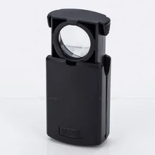 Dhl 100 шт 35x22 мм 30X Мини карманный светодиод складной Глаз Ювелирные изделия Лупа Pull Тип Ювелирные изделия с светодиодный свет Ювелирные изделия Лупа