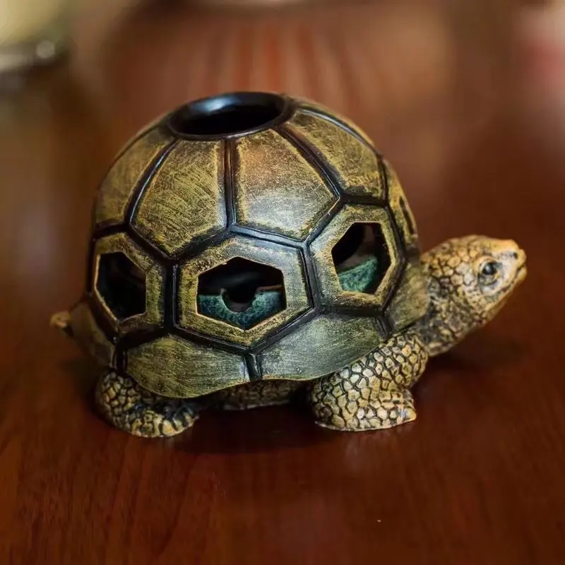 

Unique Resin Turtle Smoke Cigarette Ash Tray Decoration Creative Ashtray for Home Outdoor Office Car Boyfriend Home Decoration