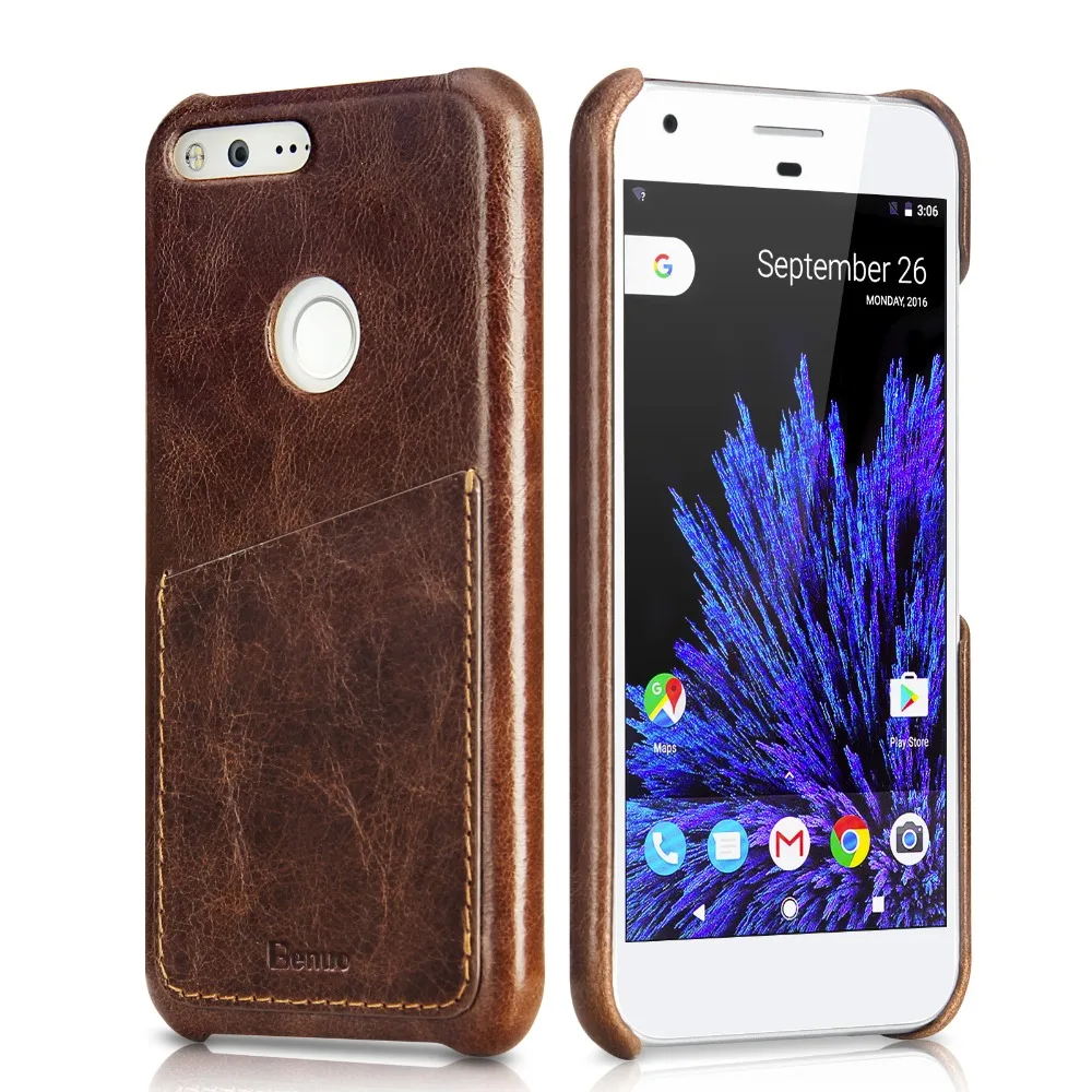 For Google Pixel Case, Benuo Vintage Genuine Leather Case