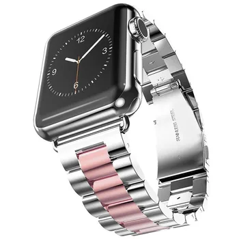 

ASHEI Stainless Steel Watch Band for Apple Watch Series 5/4 40mm 44mm 38mm 42mm Link Bracelet Wrist Strap for Apple iWatch 3 2 1