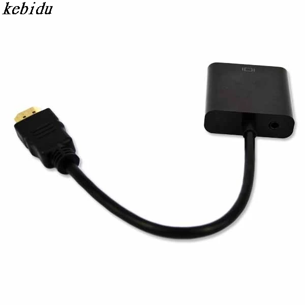 Адаптер HDMI VGA Папа мама преобразователь адаптер 1080P цифро аналоговое видео аудио