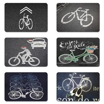 

Bicycles Bikes Minimalist Art Nature Rubber Table Mouse Pad Laptop Computer Enclosure Mousepad Mat
