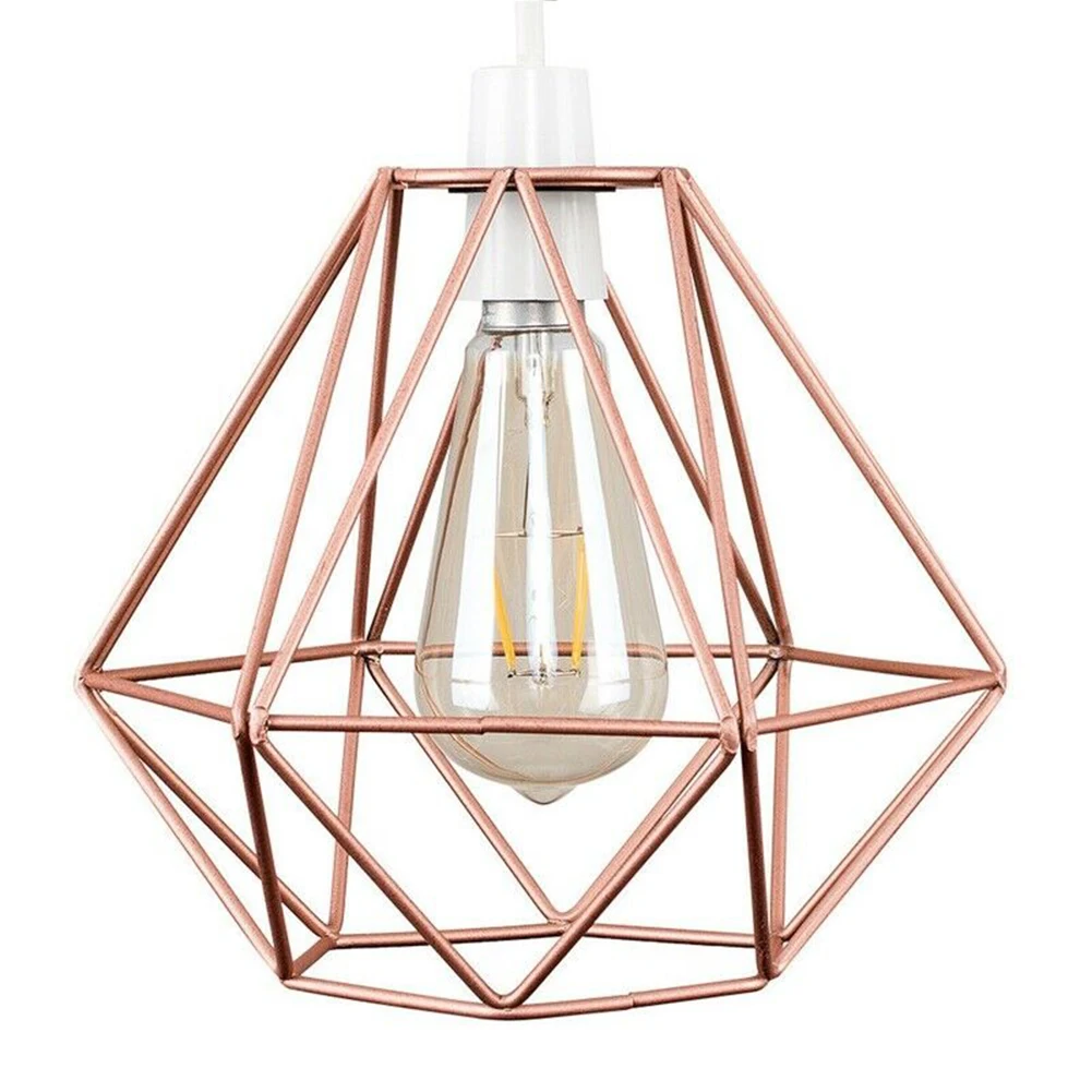 

Home Living Room Modern Lamp Shade Lounge Cafes Hotel Geometric Iron Structure Ceiling Light Use Decorative Industrial Cover