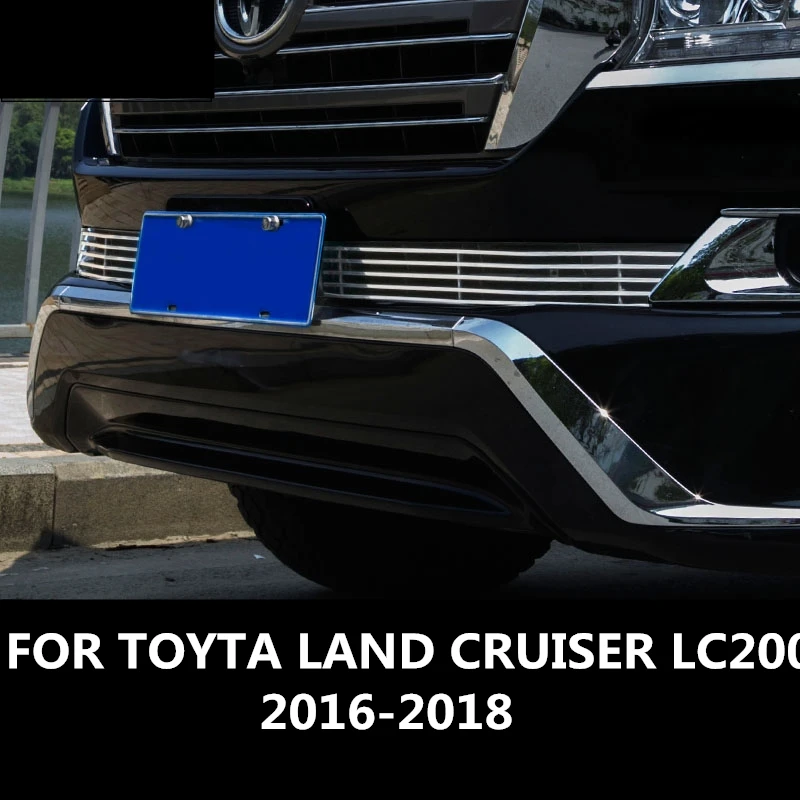 

FOR TOYTA LAND CRUISER LC200 2016-2018 Grille decorative trim strip light subfloor under net trim strip under the modified hood