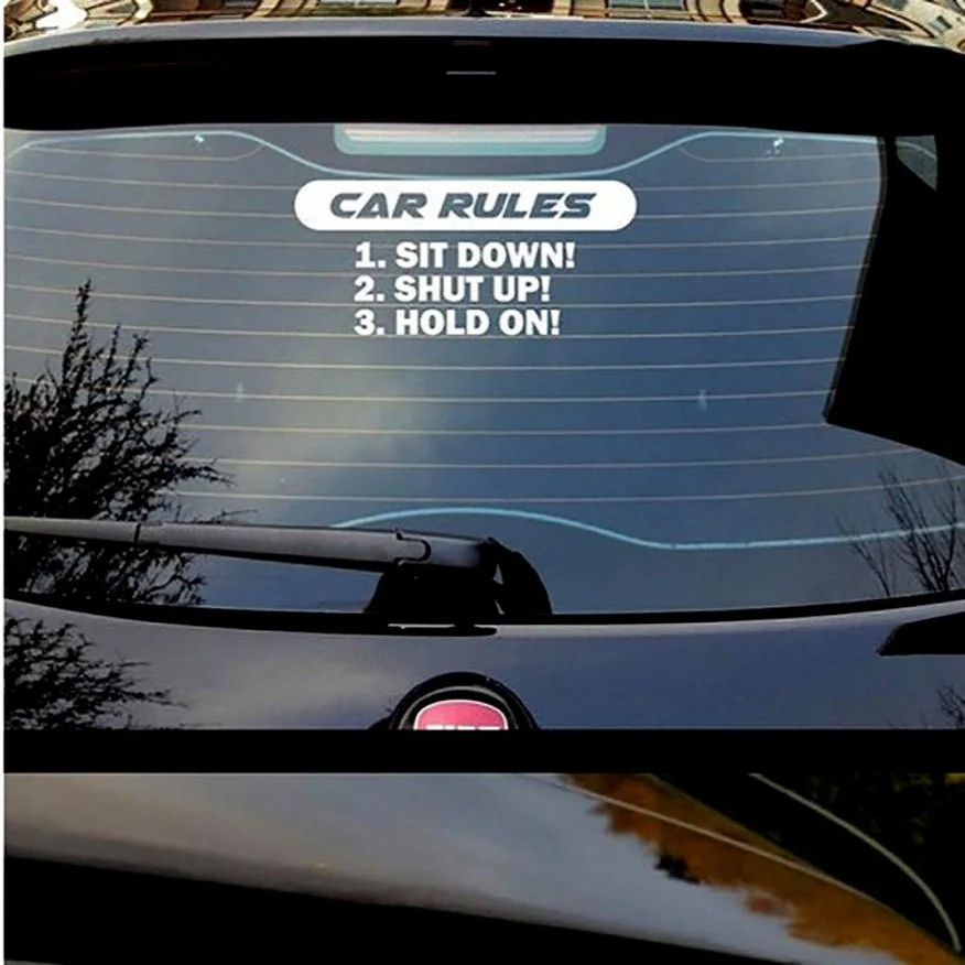 Stickers Car stylish Vinyl JDM Racing Window Decal Rules decal Slammed