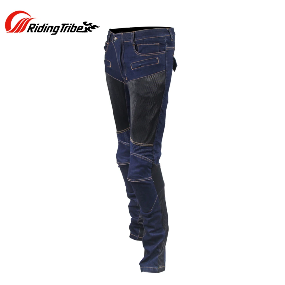 

Riding Tribe Summer Motorcycle Pants Touring Riding Jeans Men Breathable Mesh Cloth Motocross Pants Off-Road Racing Trousers