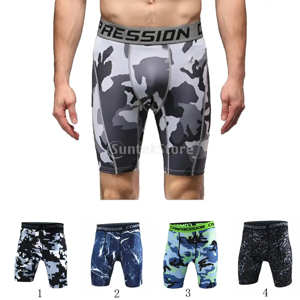 

High Elastic Mens Compression Shorts Tights Fitness Sports Swim Baselayer Shorts