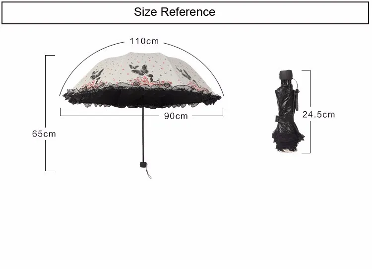 Новое поступление, зонты для девушек, женский зонтик от дождя, бабочки, фея, современный модный женский зонтик, кружевной женский зонтик, подарок US068